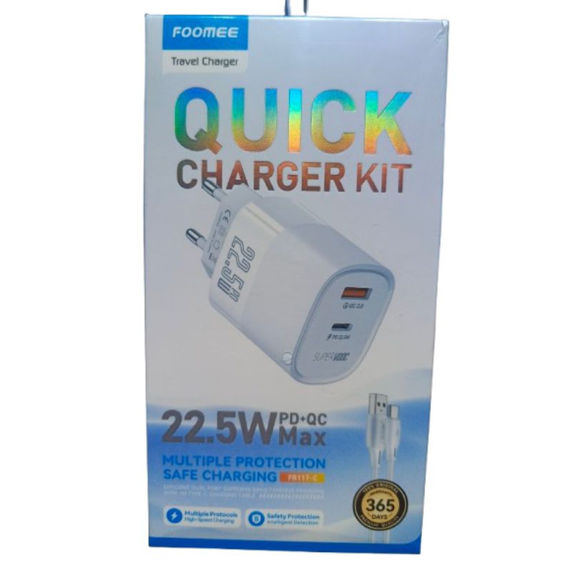 FOOMEE FR117-C TRAVEL CHARGER QUICK CHARGER KIT