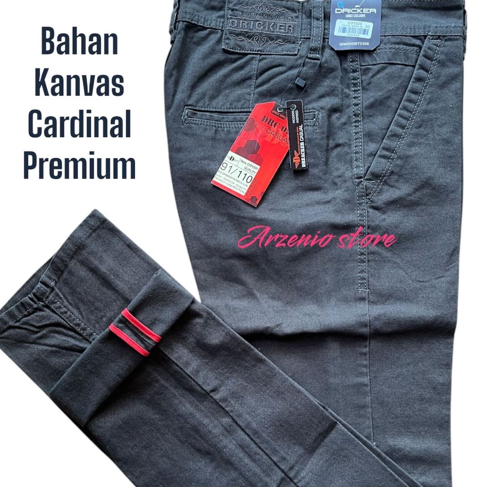 55TERPERCAYA Celana Panjang Pria Chinos Premium Original 1 bahan kanvas cardinal arman republic Jumb