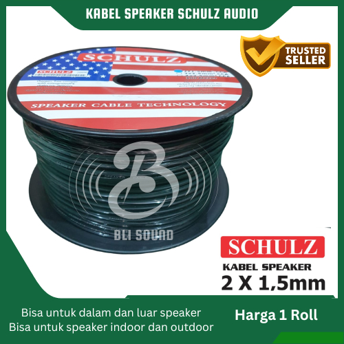 KABEL SPEAKER SCHULZ PROFESSIONAL AUDIO 2X1,5 MM - 1 ROLL (100 METER)