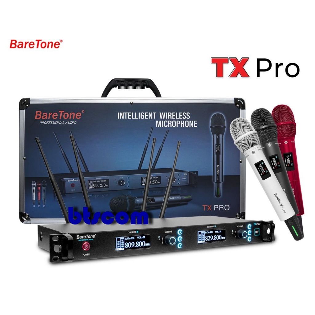Mic Wireless Baretone Txpro / Tx Pro / TXpro Hadnheld Free Koper Original Baretone