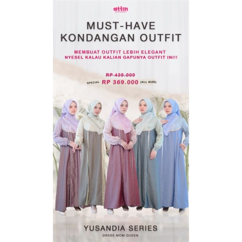 gamis attin/dres brukat