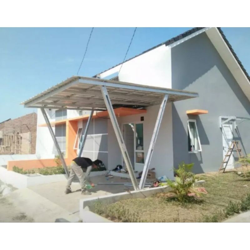 kanopi baja ringan tiang V