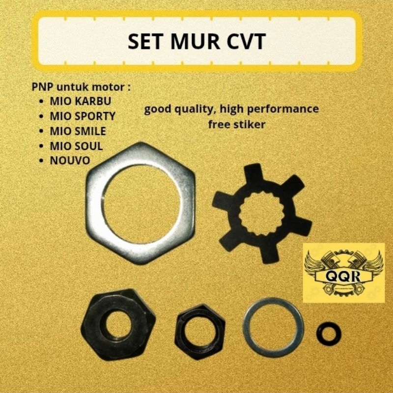 SET MUR CVT MIO SPORTY SOUL KARBU SMILE NOUVO FULL SET GOOD QUALITY