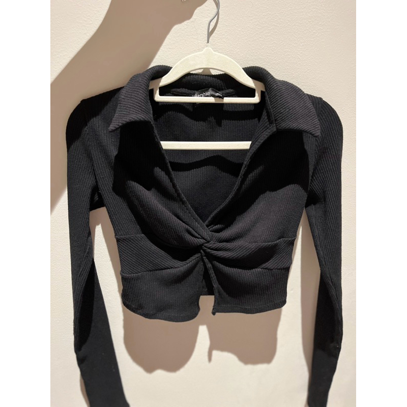 long sleeve crop top