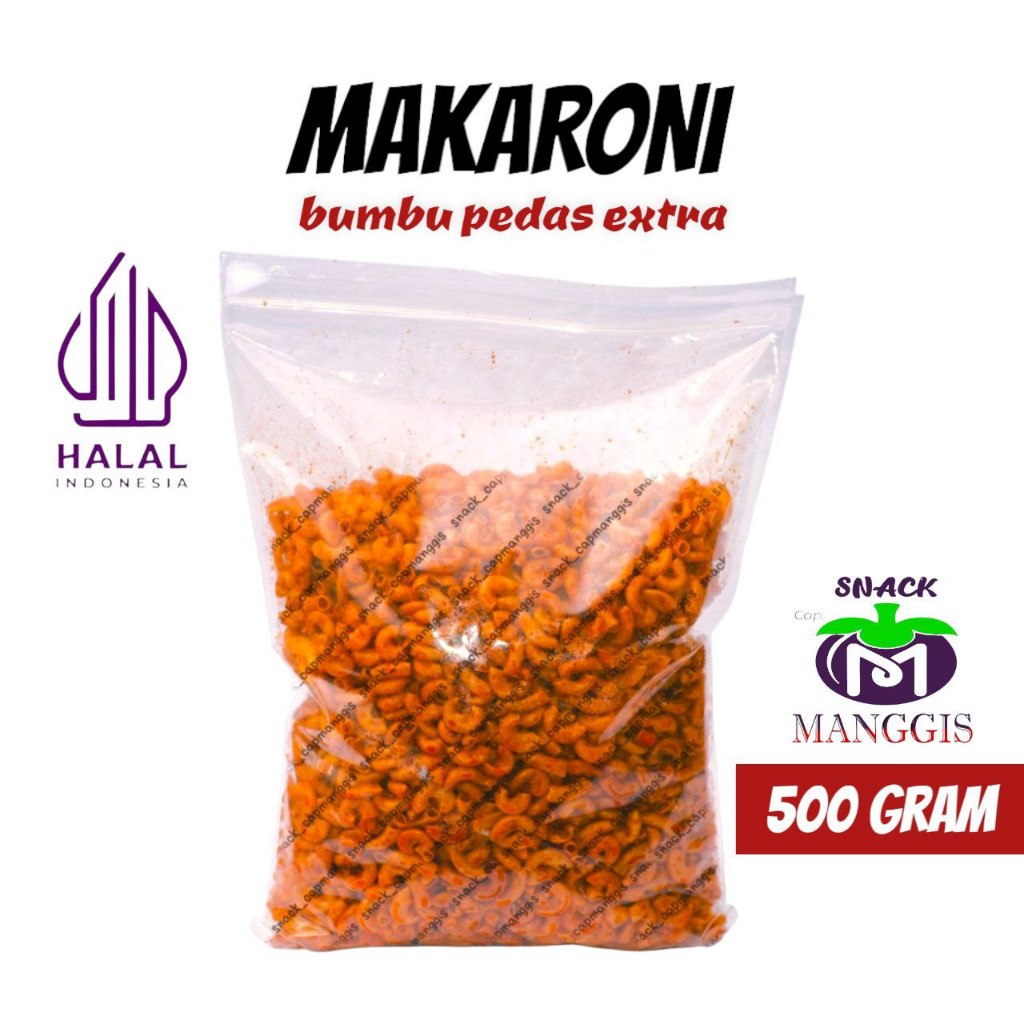 

Makaroni 500 Gram Bumbu Pedas Extra / Makaroni Pedas Extra Viral / MANGGISRAYA / Pedas Extra Khas Citapen Tasik