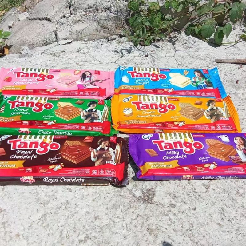 

ECER TANGO JKT 48 WAFER RASA COKLAT | VANILA | STRAWBERRY | JAVAMOCCA | MILKY | TIRAMISSU NETTO 36 GR