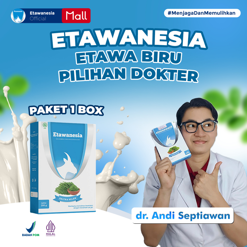 

Susu Etawa Platinum Etawanesia Etawa Biru Ekstrak Atasi Sesak Nafas Paru - Paru Batuk Menahun Nyeri Sendi Nyeri Otot Program Pemulihan