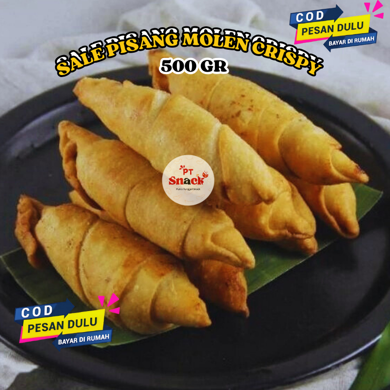

Sale Pisang Molen Gulung Lilit Oven Crispy 500gr | Molen Pisang Krispy Snack Kiloan Murah
