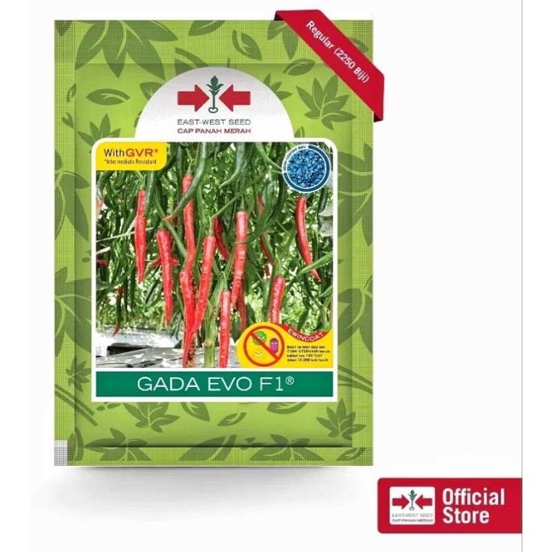 Benih Cabe Besar GADA EVO F1 isi 2250 biji - Bibit Cabai Hibrida Cap Panah Merah