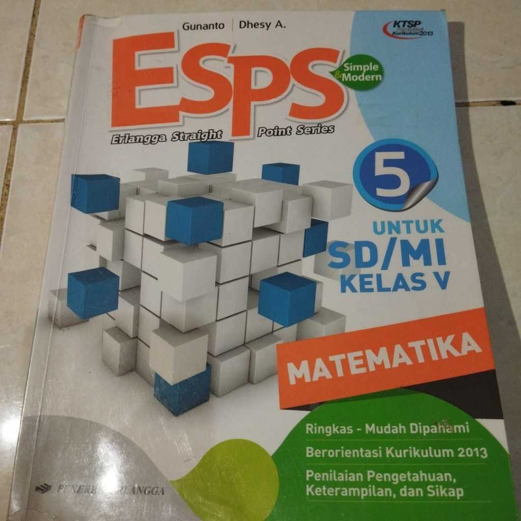 [ORI/BEKAS] buku esps matematika kelas 5