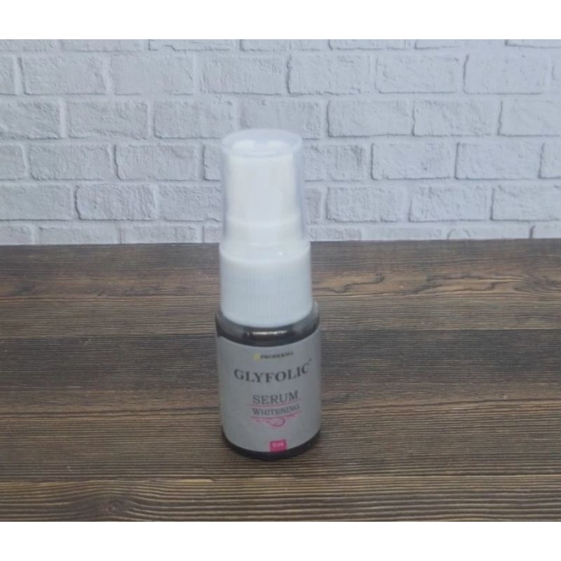 Glyfolic Serum Whitening - pemutih pencerah pelembab kulit wajah / flek / noda hitam - BPOM