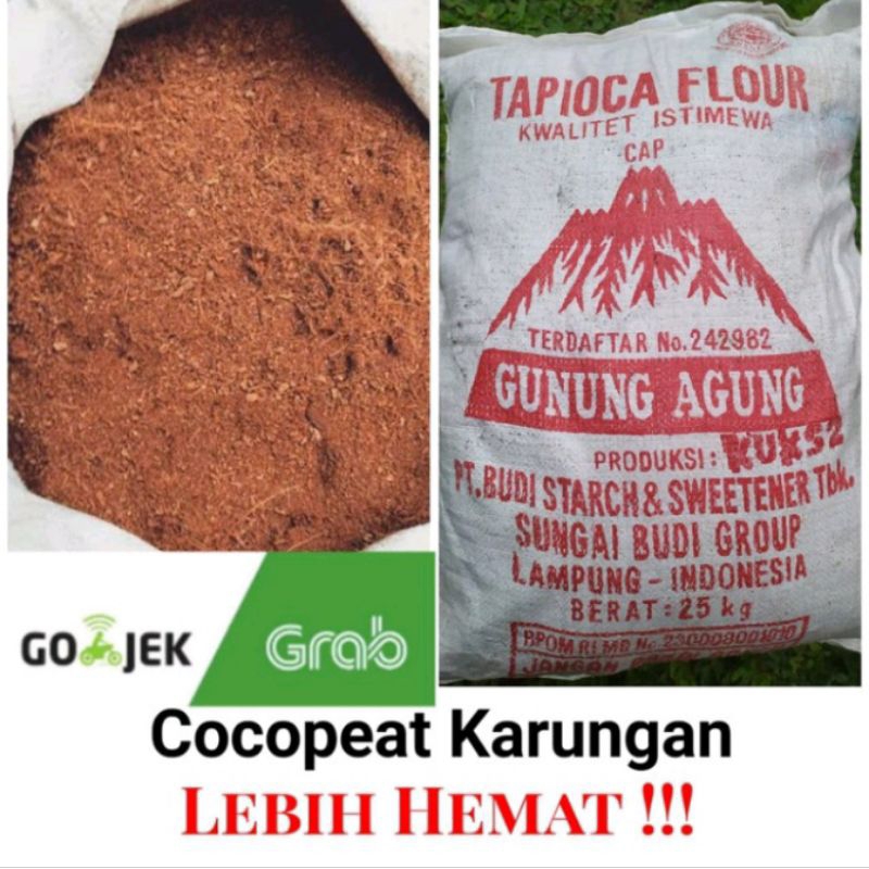 Media Tanam Cocopeat Halus Karungan - Cocopeat Serabut Kelapa Halus - Kokopit Halus Karungan Siap Pa