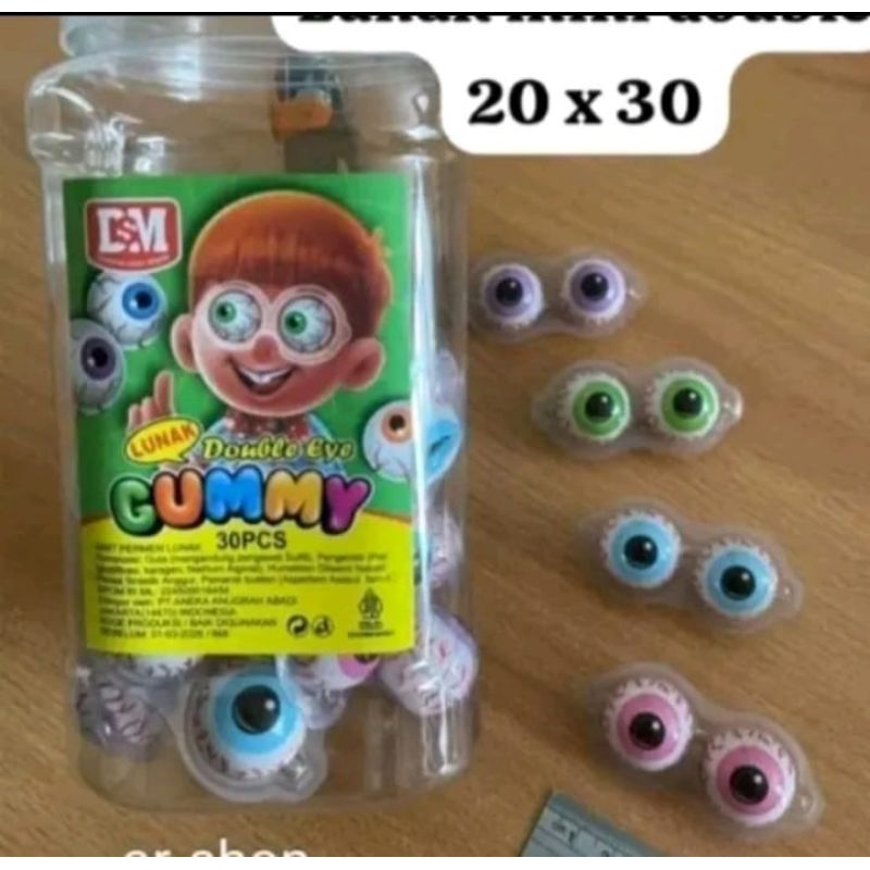 

Permen Lunak Gummy Double Eye Isi 30 Pcs