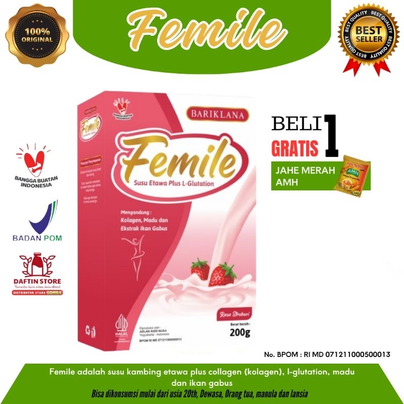 

FEMILE SUSU ETAWA plus Collagen untuk Kecantikan