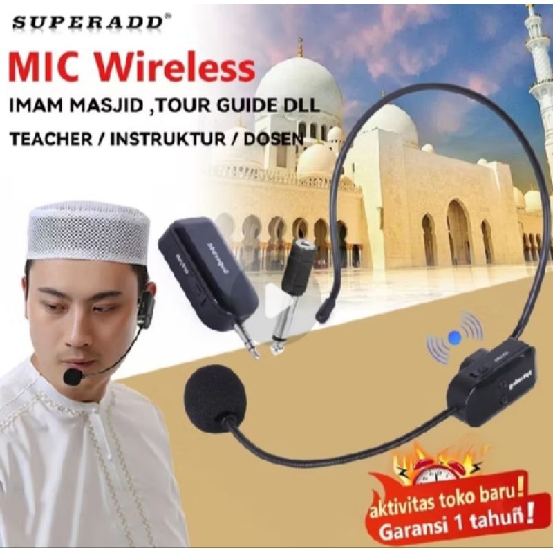 TERBAIK| MIC BANDO WIRELLES MURAH / MIC BANDO UNTUK IMAM MASJID/TOUR GUIDE / TEACHER / INTRUKTUR / D