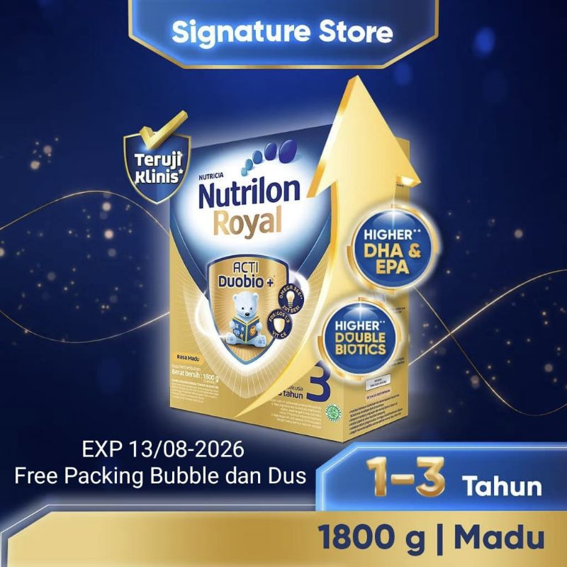 

Nutrilon Royal 3 Vanila Susu Pertumbuhan Bubuk 1800 gr
