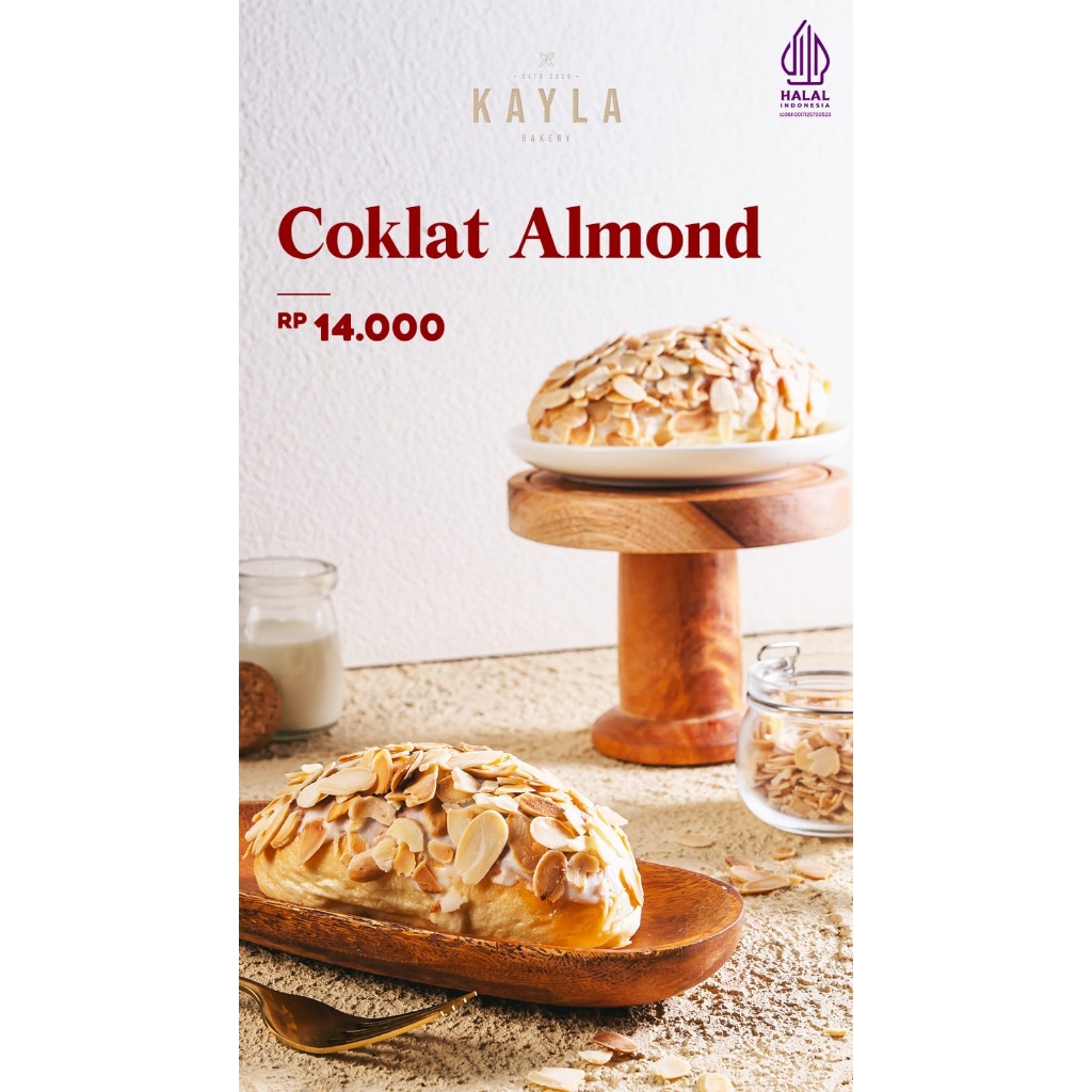 

Roti coklat almond