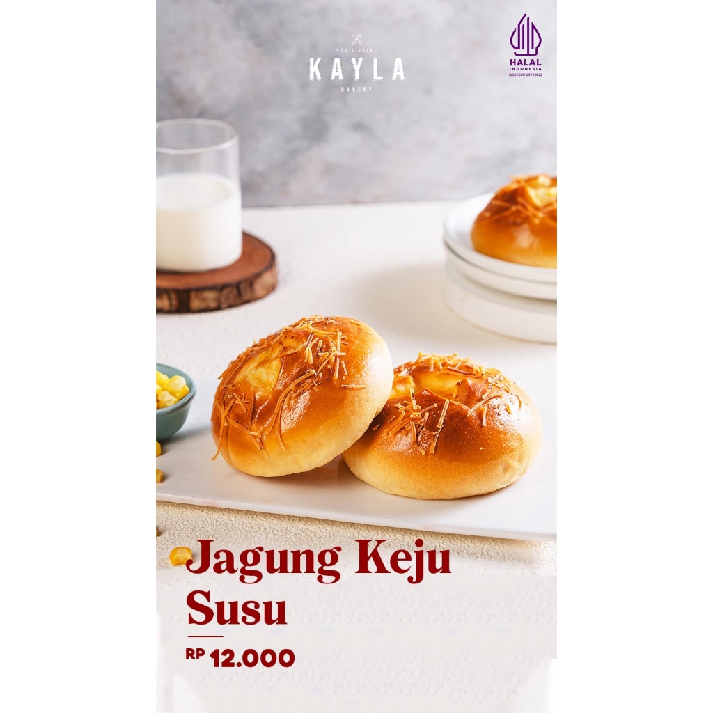

Roti jagung keju susu