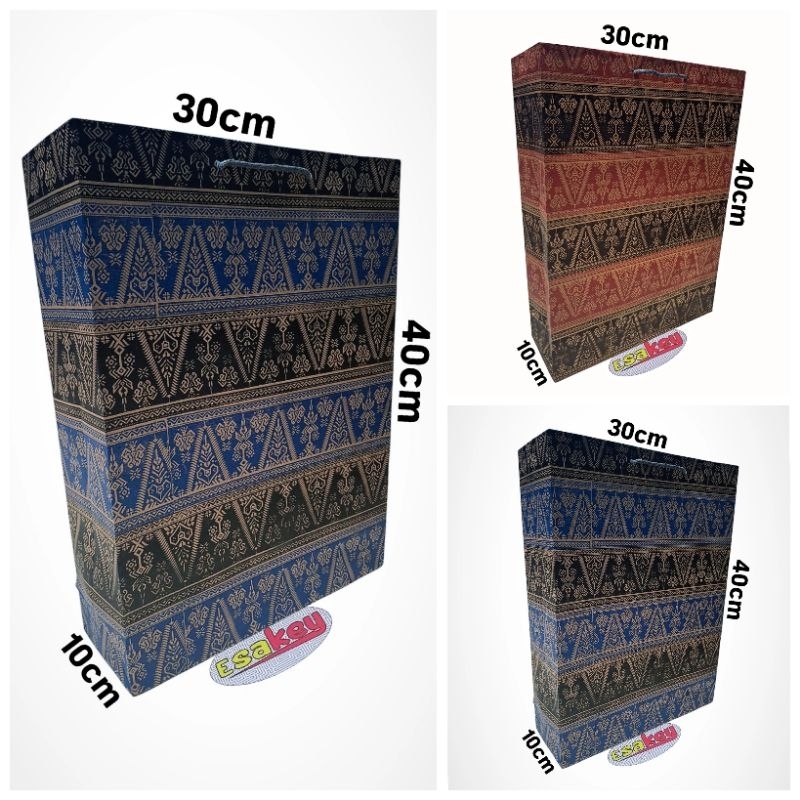 

(Lusinan 12 Pcs) Paper Bag Batik 40x30x10cm