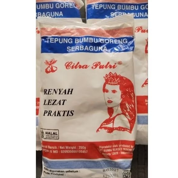 

Tepung bumbu goreng serbaguna citra putri 250gr