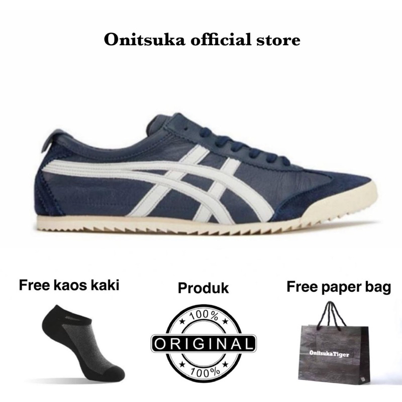 sepatu pria dan wanita onitsuka tger ORIGINAL japan navy_white//free paperbag