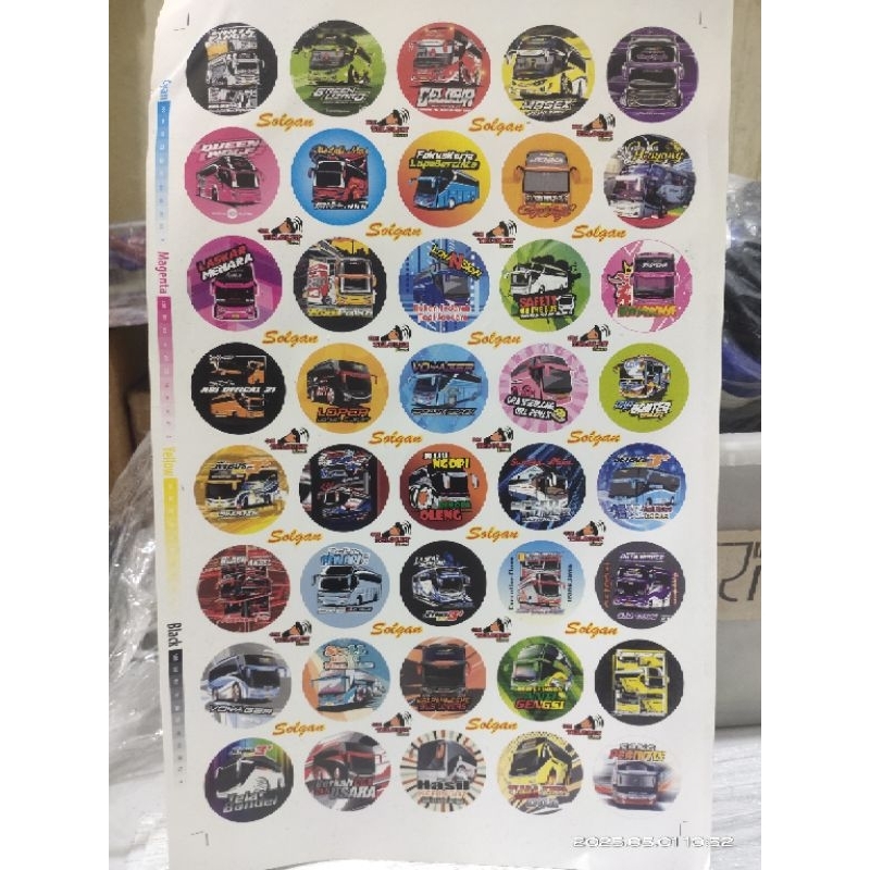 

1LEMBAR STIKER BUS TELOLET STIKER TAJOS ISI 40 GAMBAR