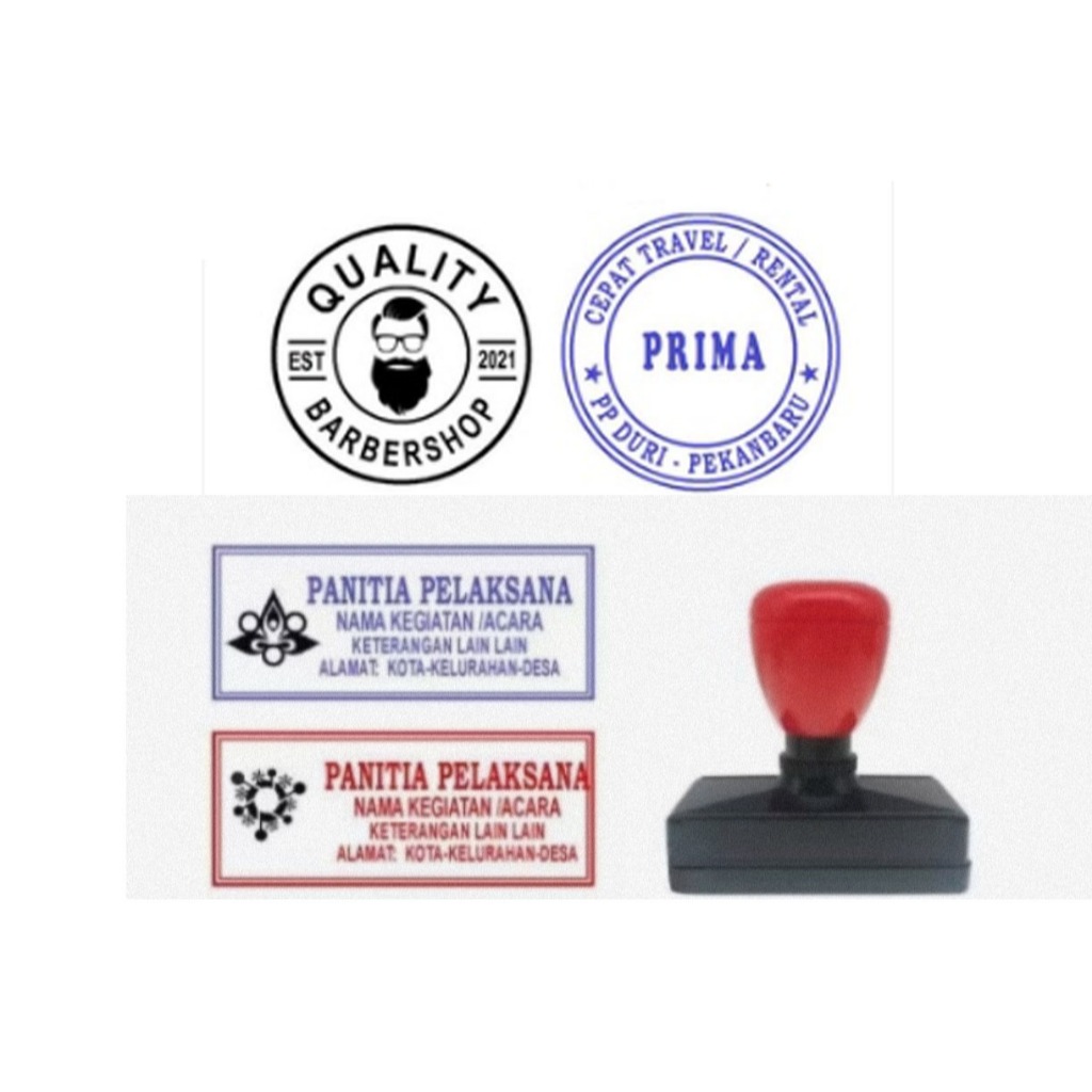 GAGANG STEMPEL FLASH-DESAIN STEMPEL-TINTA STEMPEL FLASH-BUSA KARET STEMPEL WARNA FLASH