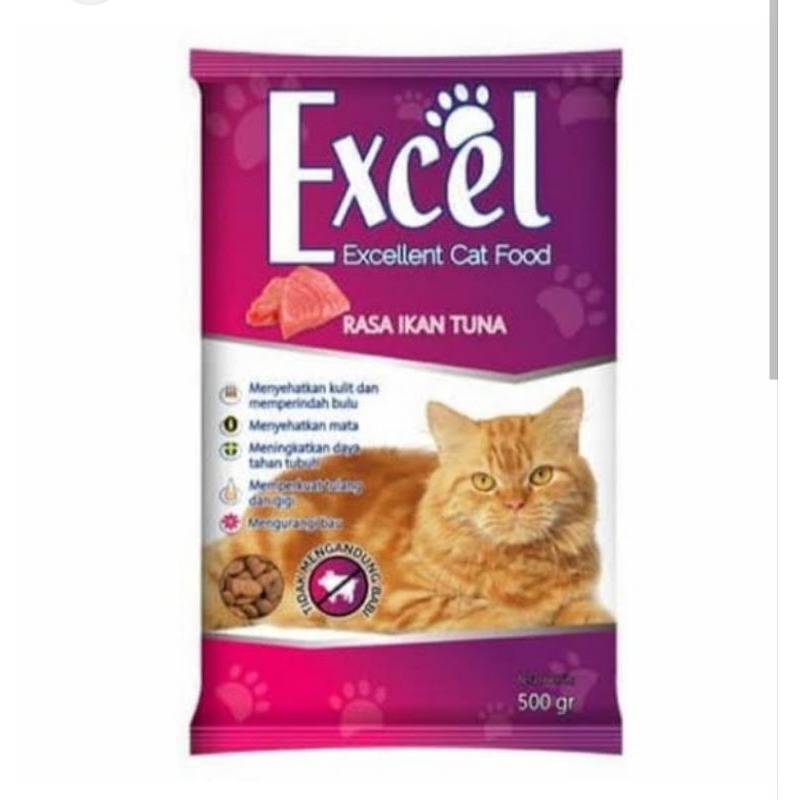 Dry Food Cat, Rasa Tuna, Bentuk Ikan, Original Japfa Food Group