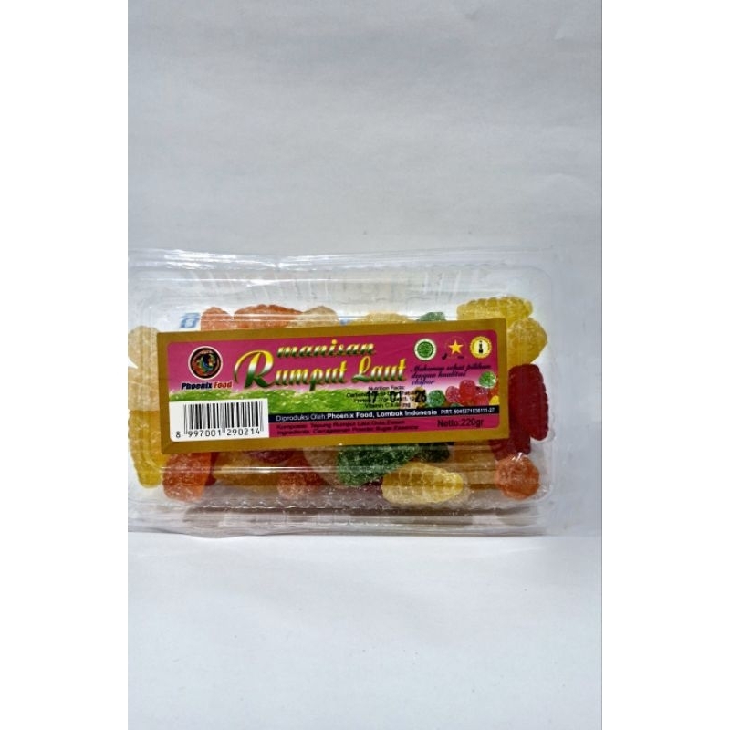 

Phoenix Food Manisan Rumput Laut Mika Khas Lombok (220 gr)