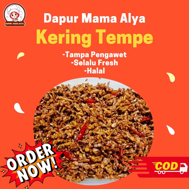 

Kering Tempe Orek Tempe Pedas Manis Tanpa Bahan Pengawet Halal Bisa COD Berat 100 Gram