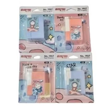 

Rautan fancy mini warna pastel / Serutan pensil mini fancy kartun (1 pcs) / Rautan pensil kartun