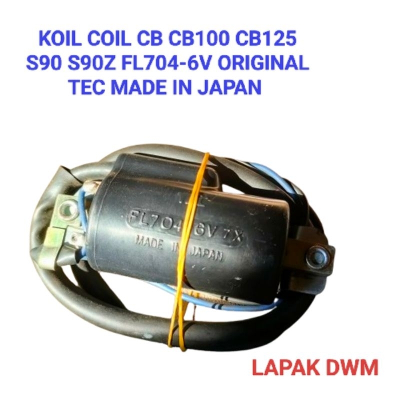 KOIL COIL CB CB100 CB125 S90 S90Z FL704-6V DAN COIL CB100K2 CB 100K2 FL804-6V VOLT TEC ORI ORIGINAL 