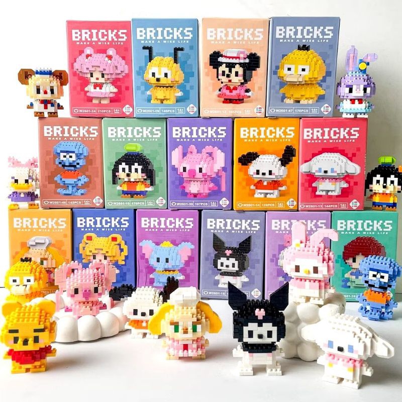 Mainan Anak Bricks Lego Nano Block Balok Susun Sanrio Edukatif