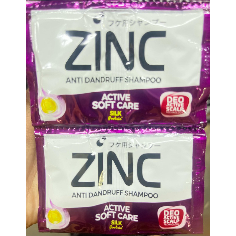 Shampo Sachet Zinc Active Soft Care per 12 pcs