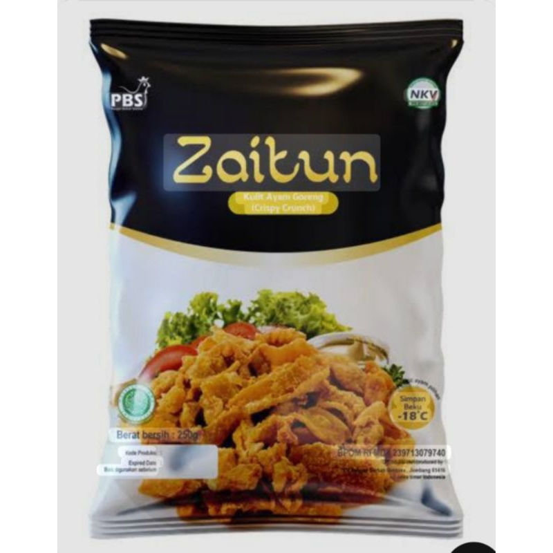 

Zaitun Kulit Ayam Crispy Crunch 250gr