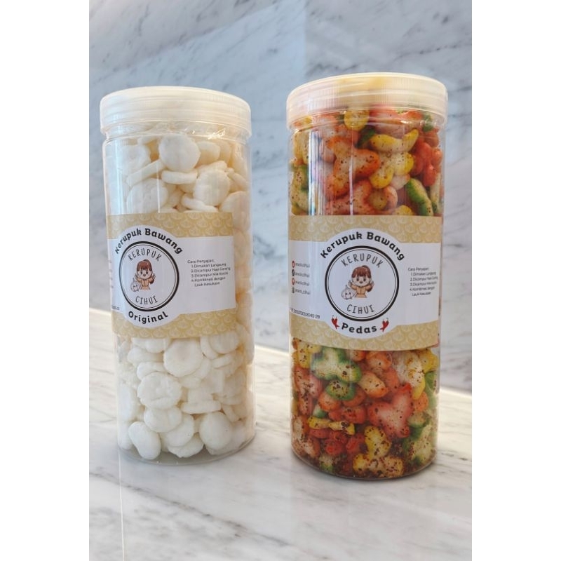

Best Seller Combo Kerupuk Bawang (Cihui Original dan Cengkeh Pedas)