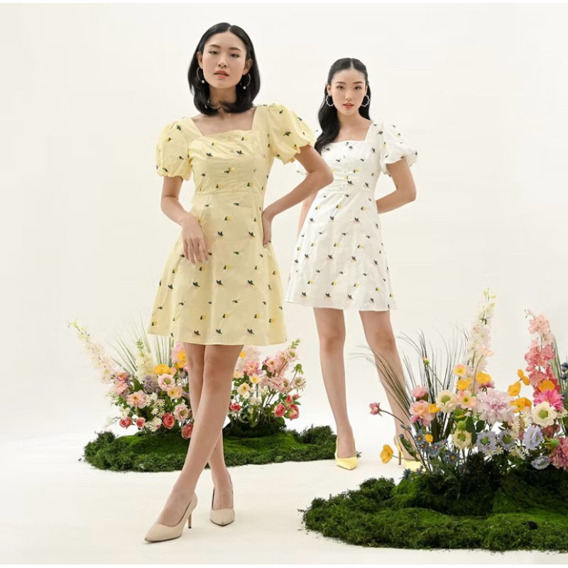 (PRELOVED) Agatha Dress Soft Yellow