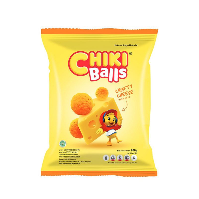 

CHIKI Balls Makanan Ringan Crafty Cheese 200 gr