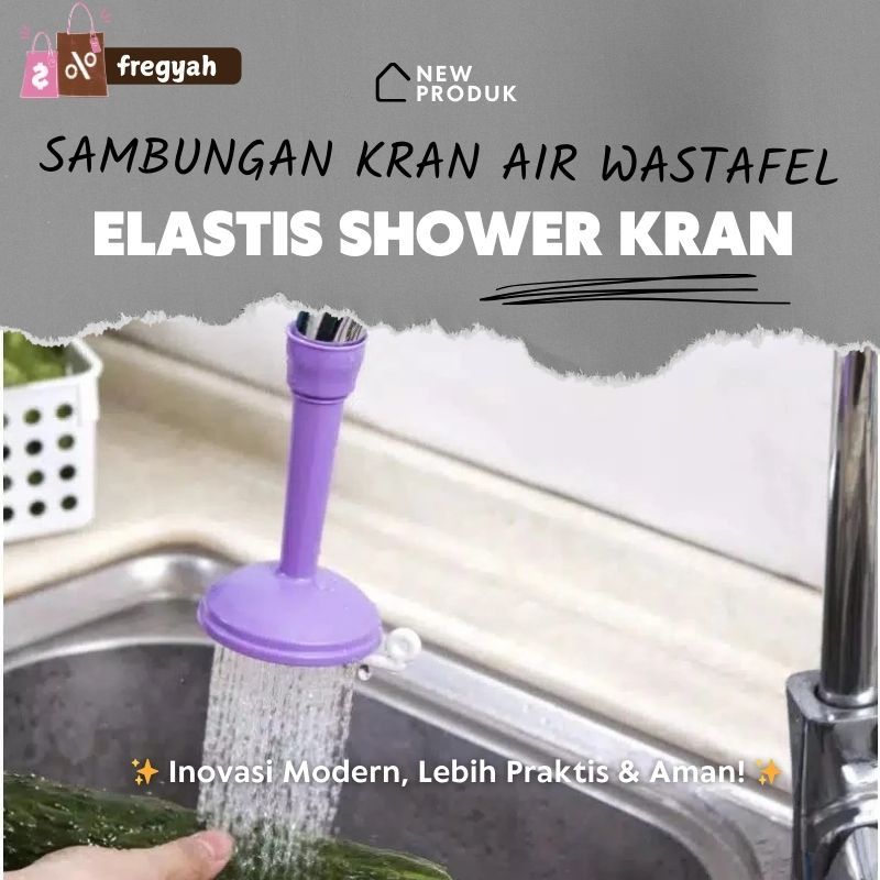 Sambungan Kran Air Wastafel Elastis Shower Kran Dapur Karet