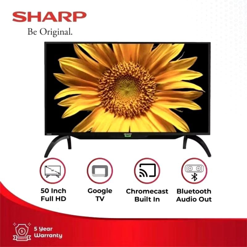 Android Google TV LED 50 Inch SHARP With Google Assistant 2T-C50EG1I
