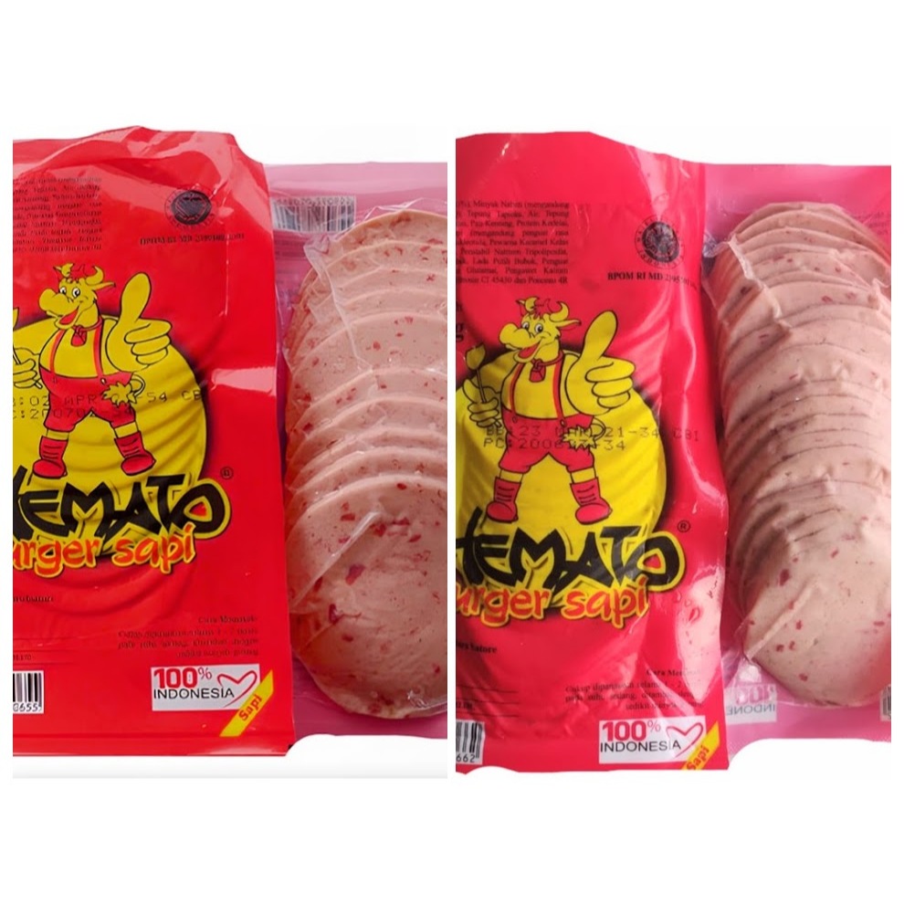 

Hemato Burger Sapi Isi 10 / 20 pcs | Daging Sapi Cincang Siap Masak