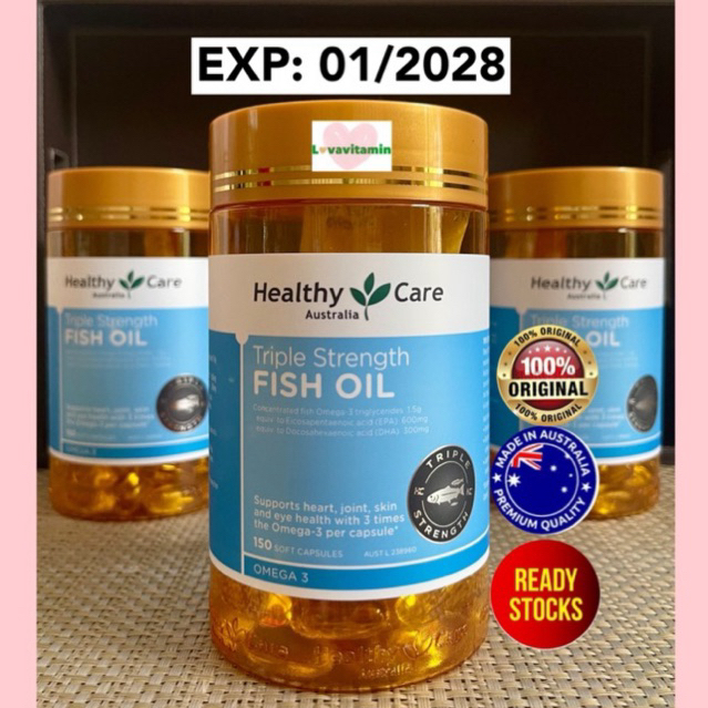 Healthy Care Fish Oil Triple Strength Omega 3
