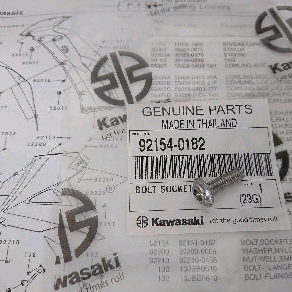 BAUT BODI FAIRING KAWASAKI NINJA RR NINJA250 ORIGINAL KAWASAKI KGP