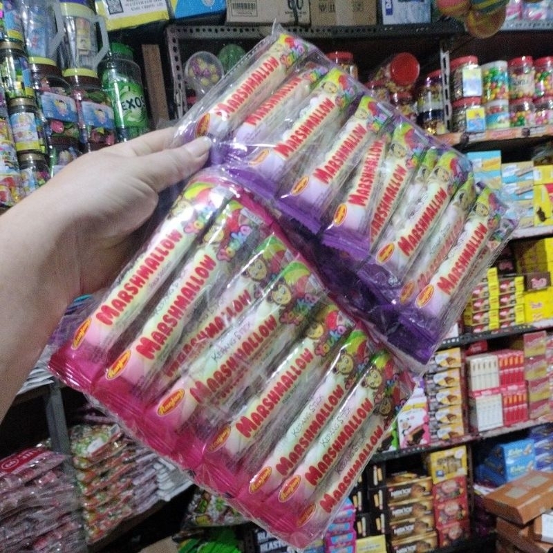 

Marshmallow Youka Kepang Stick 1 bungkus isi 20 pcs