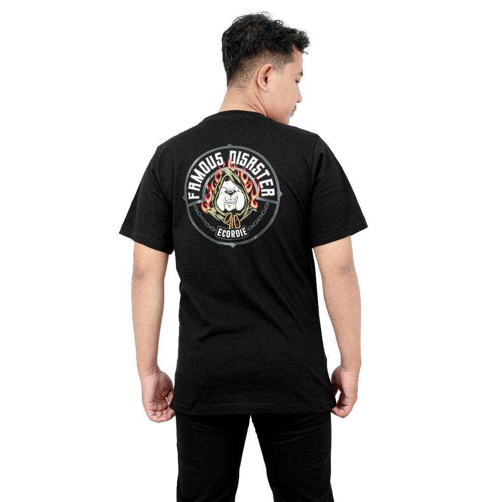 Ecordie " SATANIC-2 " Tshirt casual Lengan pendek
