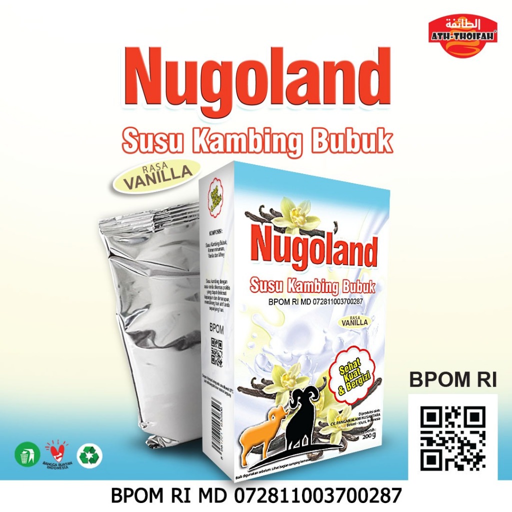 

Nugoland Susu Kambing Bubuk 200 gr Box Rasa Vanila