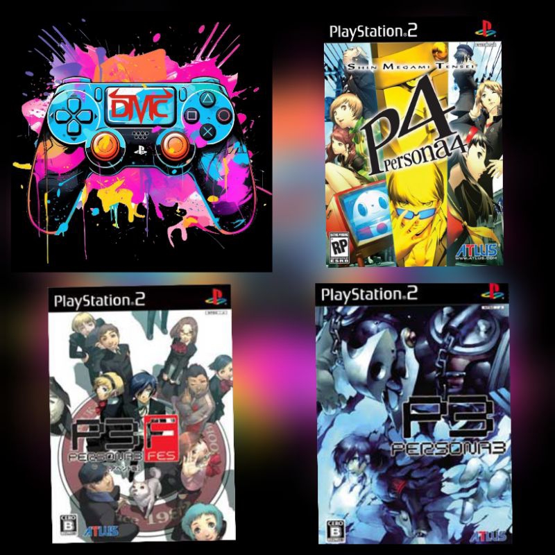 KASET PS2 PERSONA 3 DAN 4 SHIN MEGAMI TENSEI