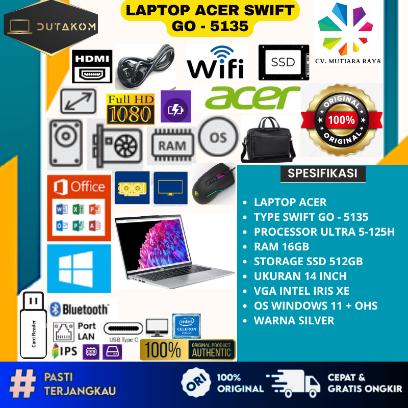 LAPTOP ACER SWIFT GO-5135