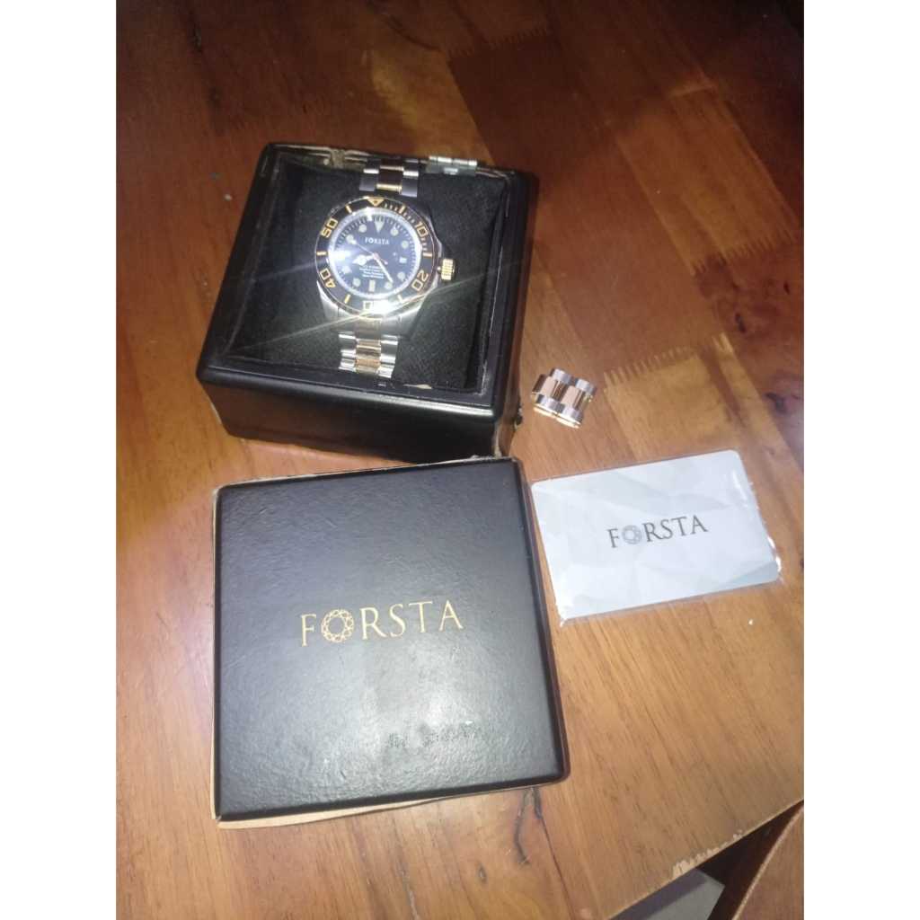 Jam tangan pria 115 Forsta Elemento dengan  6pc alloy magnets dan kaca saphire tahan gores body alum