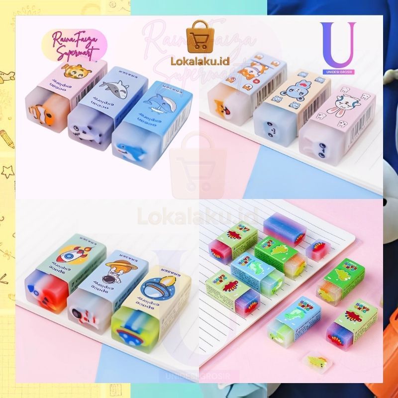 

(1 PCS) Penghapus Unik Motif Buah [] Dino [] Hewan [] Ikan Lucu – Cocok Untuk Anak Sekolah